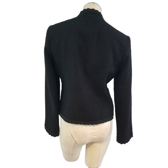 Alessandro Size 6 Black Blazer Career Evening - Picture 2 of 6